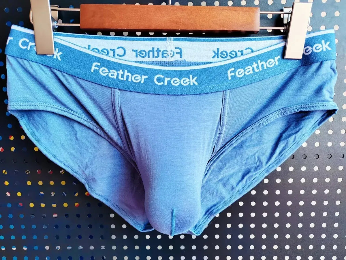 Man Bulge Pouch Underwears Super Big U-Concex Boxers Elastic Modal Crotch Pockets Lingerie Low Waist Briefs Enhancing Underpants