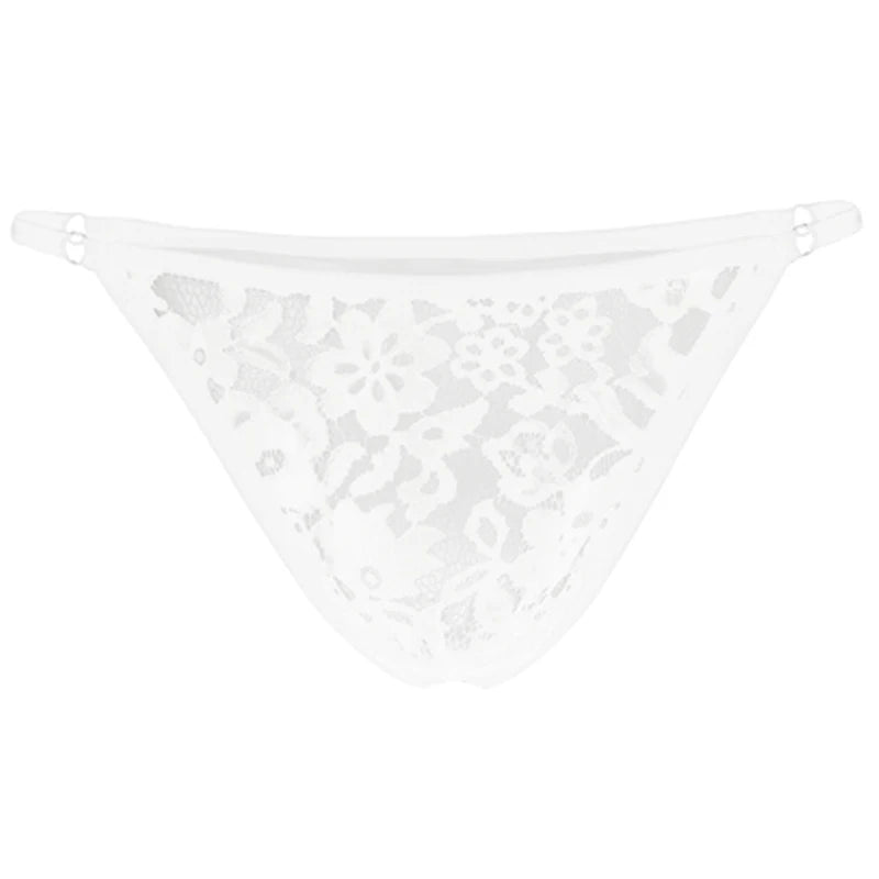 Men's Sexy Underwear Thin String Waist Lace Panties Men Strap Erotic Lingerie Sissy Clothing Low Waist Panty
