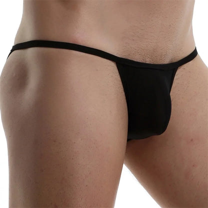 CLEVER-MENMODE Men's Sexy Lingerie Penis Bag Mini Underwear Ultra-Thin Transparent Panties Bikini Briefs Gay G-string Suspenders