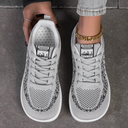 Pink Casual Women's Wide Toe Shoes Women Sport Fashion Platform Sneakers Ladies Flats Running Shoes Mesh Jogging Tennis