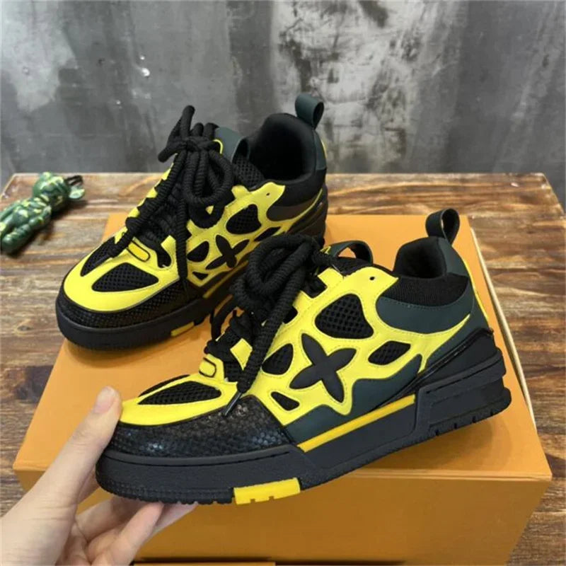 Skate Sneakers Designer Trainer Sneaker Casual Runner Shoe Outdor Leather Flower Ruuing Fashion Classic Women Men Shoes EU Size