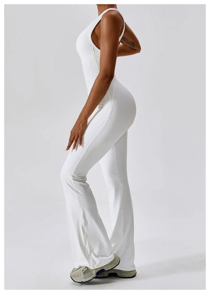 Solid Yoga Jumpsuit One Piece Outfit Fitness Bodysuit Workout Clothes for Women Sportwear Women Buttock lifting Set Activewear