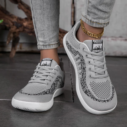 Pink Casual Women's Wide Toe Shoes Women Sport Fashion Platform Sneakers Ladies Flats Running Shoes Mesh Jogging Tennis