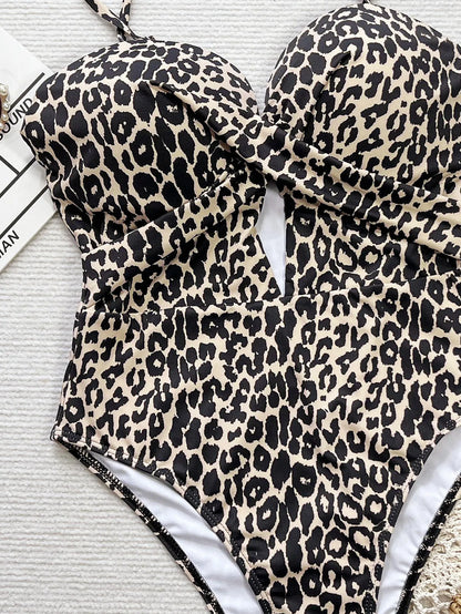Sexy Yellow Swimwear Women 2026 Hollow Out Cross Slim Tummy Control One Piece Swimsuit Beach Backless Bathing Suit Monokini