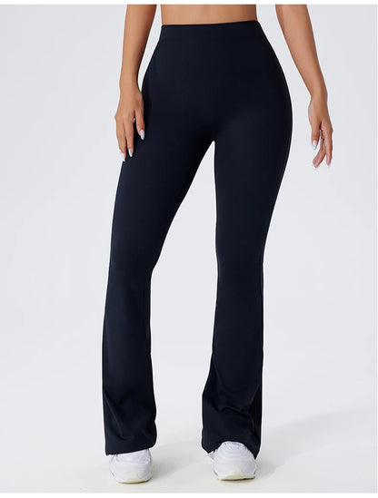 Sexy Sports Leggings Women V Back Scrunch Flares Leggings High Waist Yoga Flares Pants Push Up Gym Leggings Women Yoga Clothes