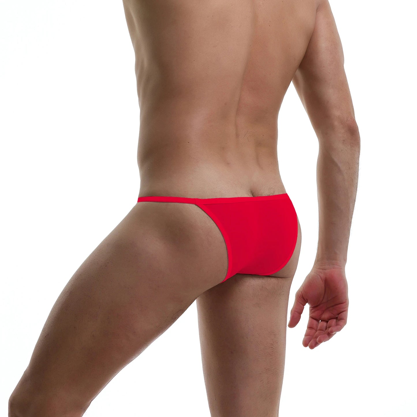 CLEVER-MENMODE Men's Sexy Lingerie Penis Bag Mini Underwear Ultra-Thin Transparent Panties Bikini Briefs Gay G-string Suspenders