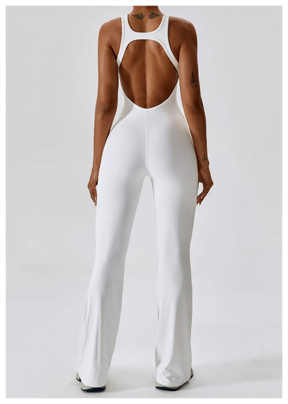 Solid Yoga Jumpsuit One Piece Outfit Fitness Bodysuit Workout Clothes for Women Sportwear Women Buttock lifting Set Activewear