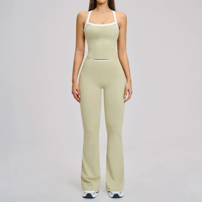 2 Pieces Yoga Set Women Workout Outfits Fitness Clothes Sportswear Gym Tracksuit High Waist Leggings Sports Bra Athletic Wear