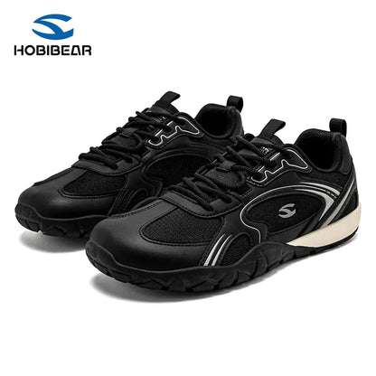 HOBIBEAR Wide Toe Flat Shoes Outdoor Sports Shoes Friendly for Wide Footbed Spring Autumn Casual Daily Shoes Comfortable Brea...