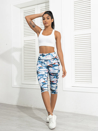 Women's Yoga Pants Printed High Waist Tights Running Fitness Leggings Women Push Up Gym Leggings for Sports Workout Clothing