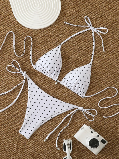 Sexy  Micro Bikinis Sets Pearl Dot Print Swimwear 2026 Bathing Suit Woman Beachwear Women Beach Summer Bikini Two-piece Swimsuit
