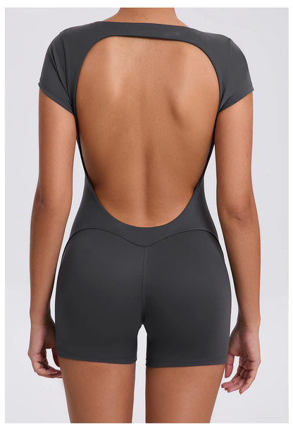 Sporty Jumpsuit Sport Outfit for Woman Sportswear Padding Sports Overalls 2025 Gym Set Women Suit for Fitness Yoga Clothes