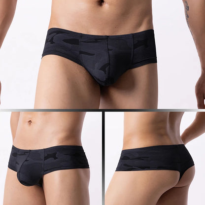 Men's Underwear Printed Boxers Shorts Soft Underpants U Convex Calzoncillos Hombre Panties
