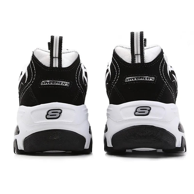 Skechers Women's Shoes D'Lites 1.0 Classic Panda Shoes Women's Casual Sports Shoes Trendy Fashion Height-Increasing Dad Shoes 66666179-Bkw