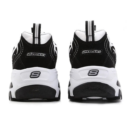 Skechers Women's Shoes D'Lites 1.0 Classic Panda Shoes Women's Casual Sports Shoes Trendy Fashion Height-Increasing Dad Shoes 66666179-Bkw