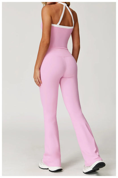 2 Pieces Yoga Set Women Workout Outfits Fitness Clothes Sportswear Gym Tracksuit High Waist Leggings Sports Bra Athletic Wear