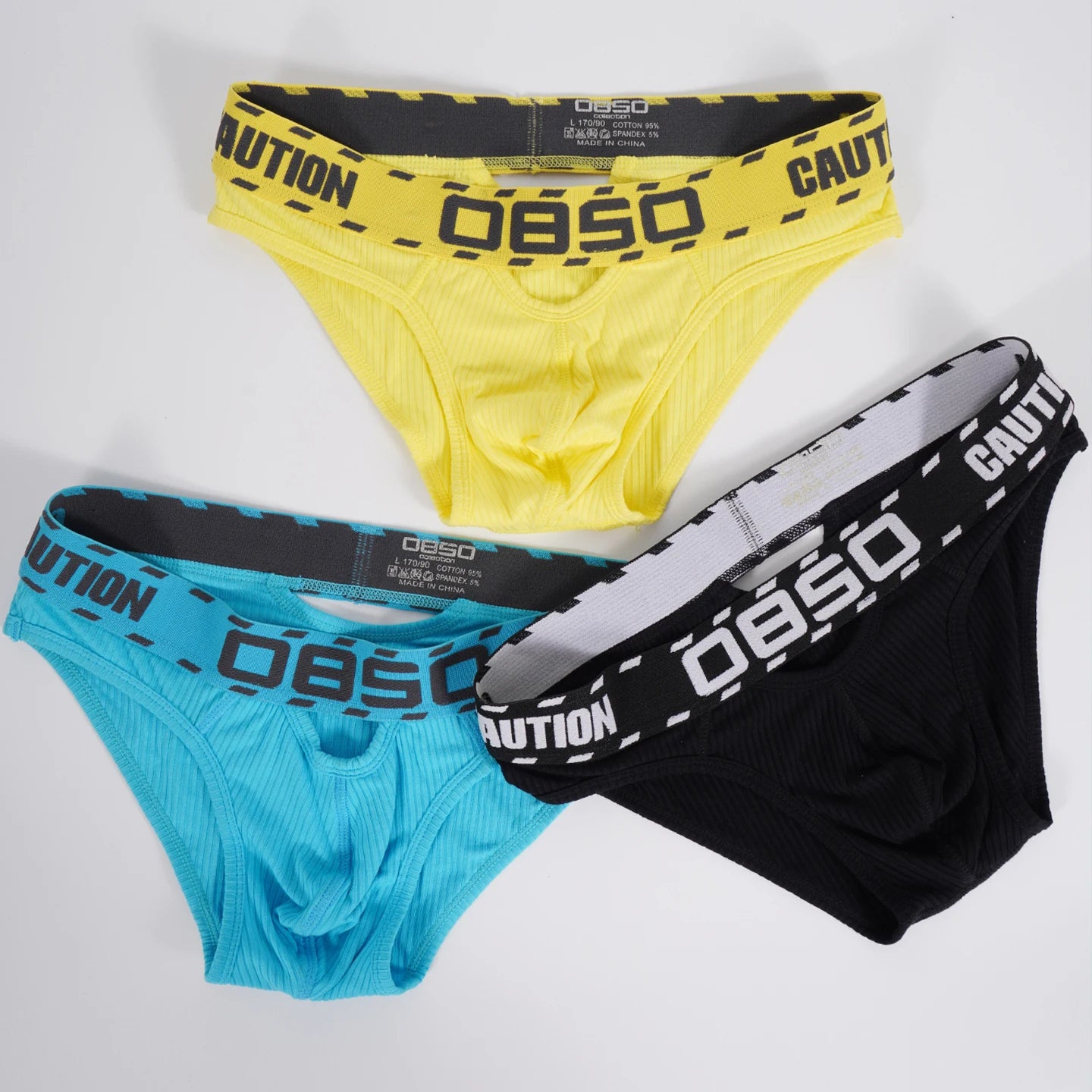 1/3Pcs Breathable Cotton Men Underwear Sexy Bikini Panties Underpants Large Crotch Pouch Mens Briefs with Front and Back Cutouts