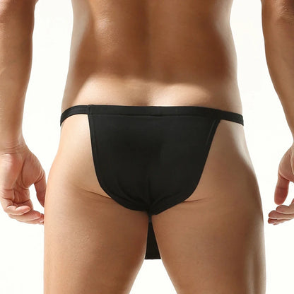 Men's triangle underwear, breathable, Japanese style, solid color, sexy