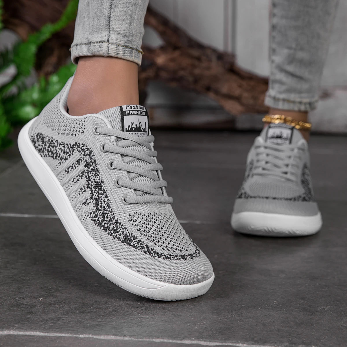 Pink Casual Women's Wide Toe Shoes Women Sport Fashion Platform Sneakers Ladies Flats Running Shoes Mesh Jogging Tennis