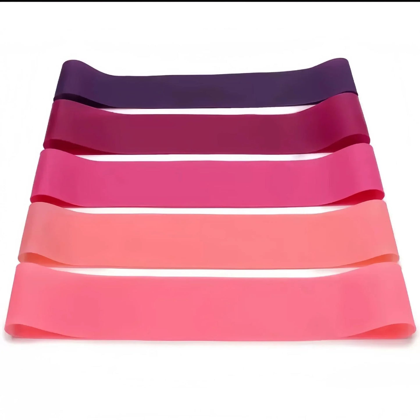 Home Workout 5 Weight Levels TPE Thickened Resistance Loop Bands Elastic Exercise Bands Pilates Strength Yoga Training Equipment
