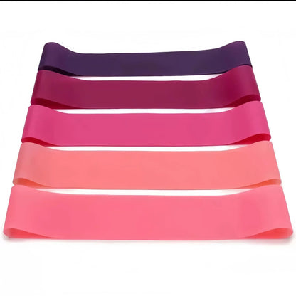 Home Workout 5 Weight Levels TPE Thickened Resistance Loop Bands Elastic Exercise Bands Pilates Strength Yoga Training Equipment