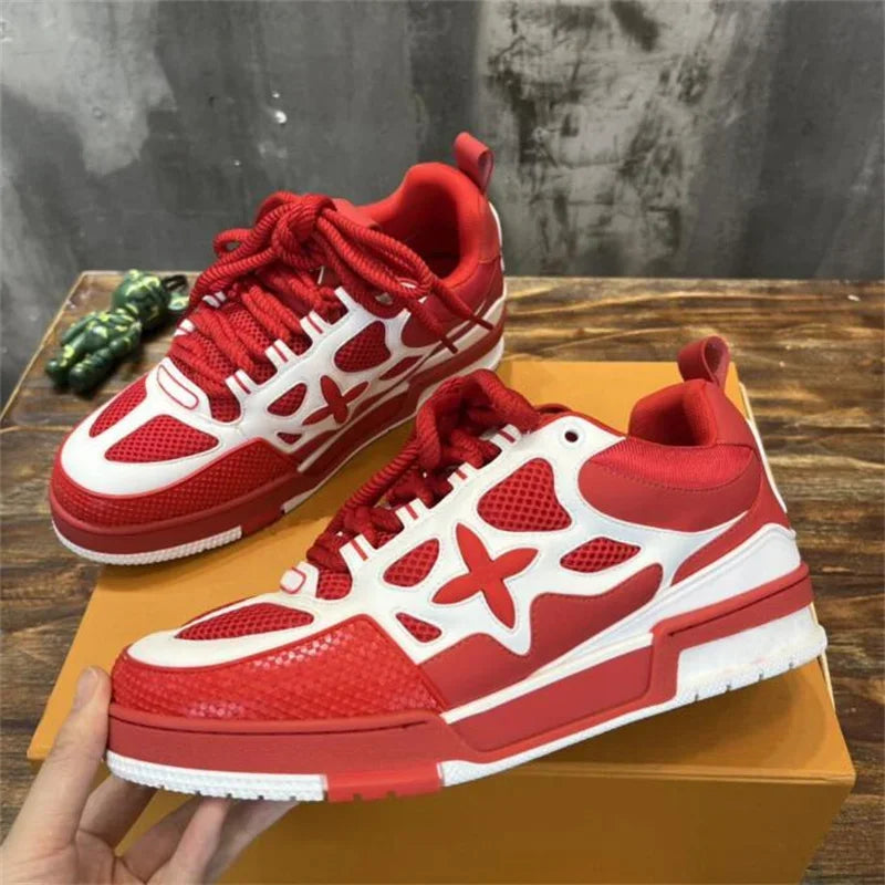 Skate Sneakers Designer Trainer Sneaker Casual Runner Shoe Outdor Leather Flower Ruuing Fashion Classic Women Men Shoes EU Size