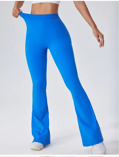 Sexy Sports Leggings Women V Back Scrunch Flares Leggings High Waist Yoga Flares Pants Push Up Gym Leggings Women Yoga Clothes