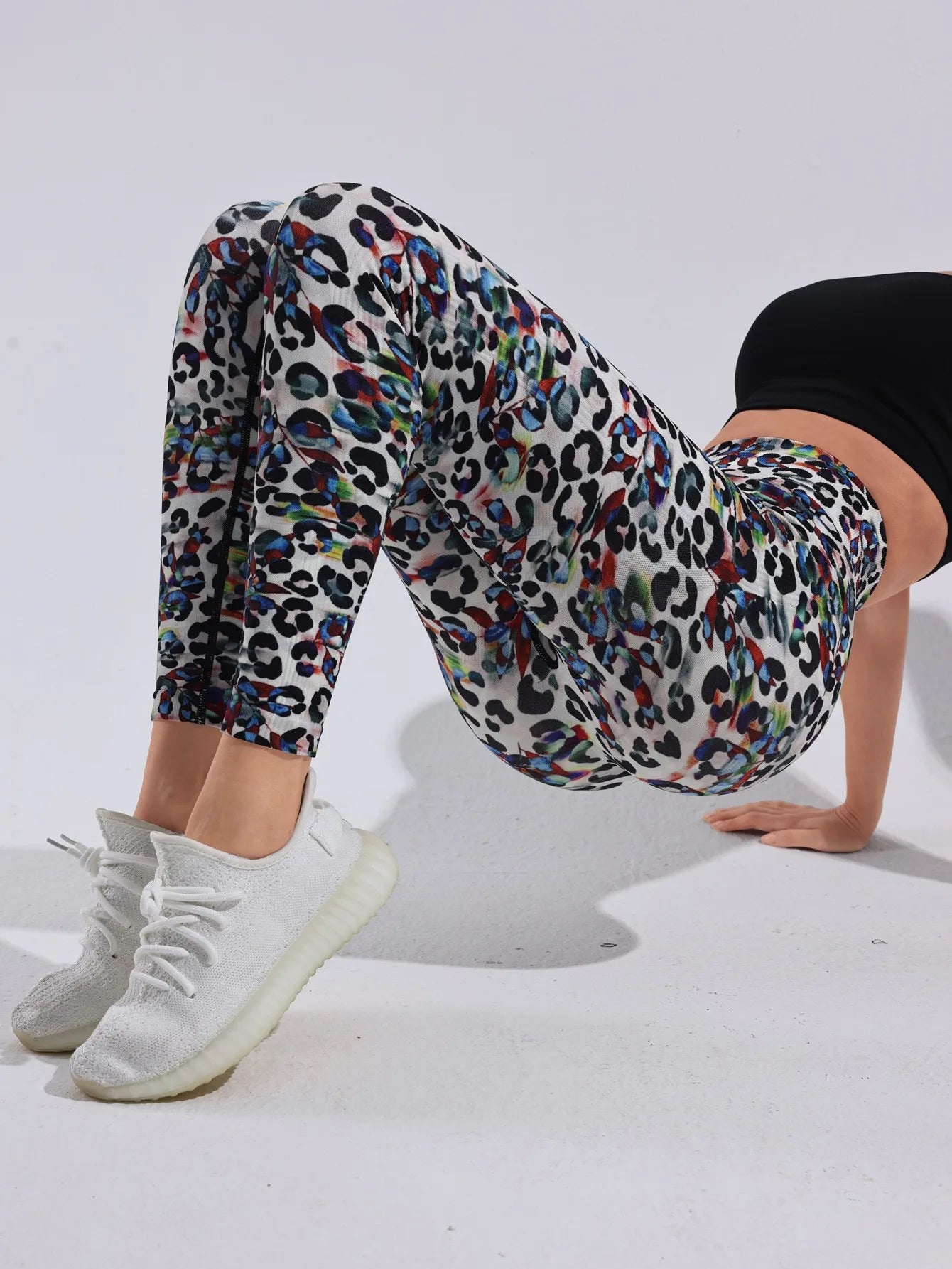 Fashion Women Beautiful Print Leggings Yoga Pants High Waist Jeggings Stretch Pants Hot Sale Gym Fitness Sweatpants Mujer