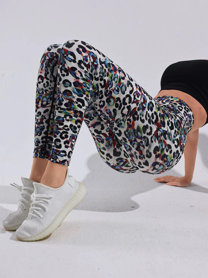 Fashion Women Beautiful Print Leggings Yoga Pants High Waist Jeggings Stretch Pants Hot Sale Gym Fitness Sweatpants Mujer
