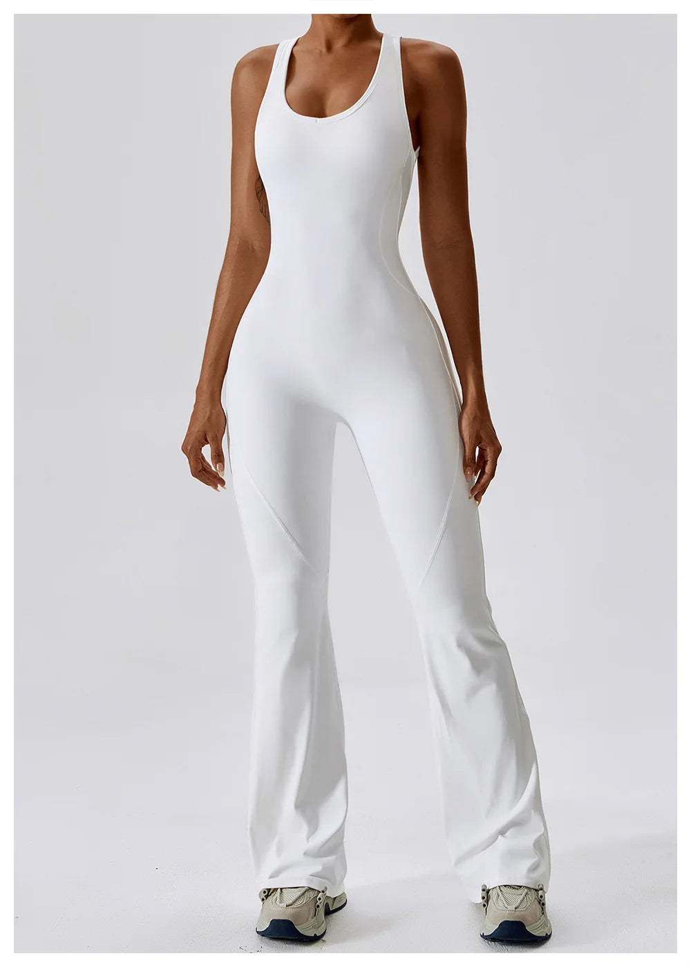 Solid Yoga Jumpsuit One Piece Outfit Fitness Bodysuit Workout Clothes for Women Sportwear Women Buttock lifting Set Activewear
